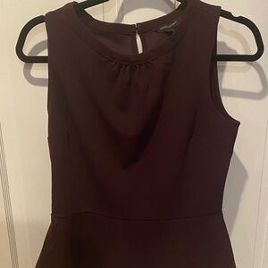 Banana Republic Dark Purple Peplum Blouse